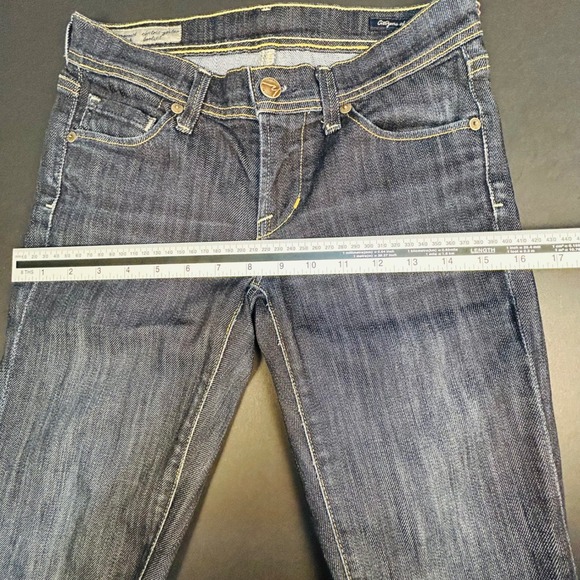 Citizens of Humanity Bootcut Jeans Sz 24 Studded Pocket USA Made Distressed - Picture 14 of 16